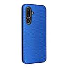 For Samsung Galaxy M56 5G Carbon Fiber Texture Flip Leather Phone Case(Blue) - 3