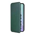 For Samsung Galaxy M56 5G Carbon Fiber Texture Flip Leather Phone Case(Green) - 2
