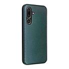 For Samsung Galaxy M56 5G Carbon Fiber Texture Flip Leather Phone Case(Green) - 3