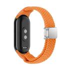 For Xiaomi Smart Band 9 / 8 Nylon Braided Loop Magnetic Buckle Integrated Watch Band(Orange) - 2