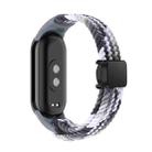 For Xiaomi Smart Band 9 / 8 Nylon Braided Loop Magnetic Buckle Integrated Watch Band(Colorful Black) - 2