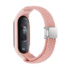 For Xiaomi Mi Band 7 / 6 / 5 / 4 / 3 Nylon Braided Loop Magnetic Buckle Integrated Watch Band(Pink Sand) - 2