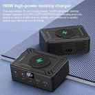 190W LED Display 3 x Type-C + 2 x USB Multi Ports Charger Support QI Wireless Charging(Black) - 3