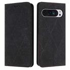 For Google Pixel 9 Pro XL Ethnic Embossed Adsorption Leather Phone Case(Black) - 1