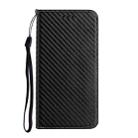 For Redmi Note 14 5G Carbon Fiber Texture Magnetic Flip Leather Phone Case(Black) - 2