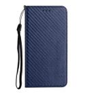 For Redmi Note 14 5G Carbon Fiber Texture Magnetic Flip Leather Phone Case(Blue) - 2