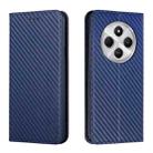 For Redmi A4 5G Carbon Fiber Texture Magnetic Flip Leather Phone Case(Blue) - 1