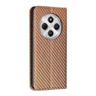 For Redmi A4 5G Carbon Fiber Texture Magnetic Flip Leather Phone Case(Brown) - 3