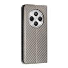 For Redmi A4 5G Carbon Fiber Texture Magnetic Flip Leather Phone Case(Grey) - 3