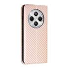 For Redmi A4 5G Carbon Fiber Texture Magnetic Flip Leather Phone Case(Rose Gold) - 3