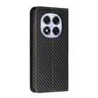 For Redmi Note 14 Pro 4G Carbon Fiber Texture Magnetic Flip Leather Phone Case(Black) - 3