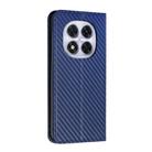 For Redmi Note 14 Pro 4G Carbon Fiber Texture Magnetic Flip Leather Phone Case(Blue) - 3