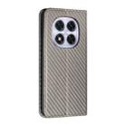 For Redmi Note 14 Pro 4G Carbon Fiber Texture Magnetic Flip Leather Phone Case(Grey) - 3