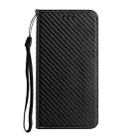 For iPhone 16 Pro Carbon Fiber Texture Magnetic Flip Leather Phone Case(Black) - 2