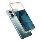 For Xiaomi Poco F6 Pro 5G Electroplating Marble Dual-side IMD Phone Case(Green 017) - 3