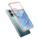 For Xiaomi Poco F6 Pro 5G Electroplating Marble Dual-side IMD Phone Case(Blue 018) - 3