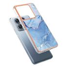 For Xiaomi 14T Electroplating Marble Dual-side IMD Phone Case(Blue 018) - 3