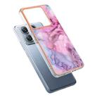 For Xiaomi 14T Electroplating Marble Dual-side IMD Phone Case(Pink 013) - 3