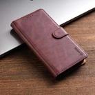 For Xiaomi 11T / 11T Pro N.BEKUS CSJ-P1 Solid Color Leather Phone Case(Wine Red) - 2