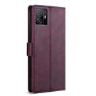 For Xiaomi 11T / 11T Pro N.BEKUS CSJ-P1 Solid Color Leather Phone Case(Wine Red) - 3