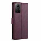 For Xiaomi 12T / 12T Pro N.BEKUS CSJ-P1 Solid Color Leather Phone Case(Wine Red) - 3