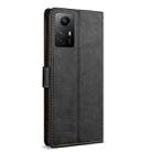 For Xiaomi 12T / 12T Pro N.BEKUS CSJ-P1 Solid Color Leather Phone Case(Black) - 3