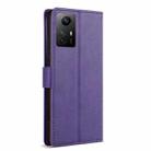 For Xiaomi 12T / 12T Pro N.BEKUS CSJ-P1 Solid Color Leather Phone Case(Purple) - 3