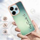 For Redmi 13 4G Electroplating Marble Dual-side IMD Phone Case(Smile) - 2