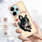 For Redmi 13 4G Electroplating Marble Dual-side IMD Phone Case(Lucky Dog) - 2