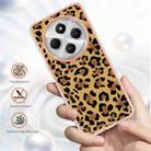 For Redmi 14C 4G Electroplating Marble Dual-side IMD Phone Case(Leopard Print) - 2