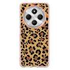 For Redmi 14C 4G Electroplating Marble Dual-side IMD Phone Case(Leopard Print) - 3