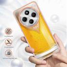 For Redmi 14C 4G Electroplating Marble Dual-side IMD Phone Case(Draft Beer) - 2