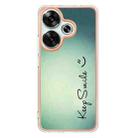 For Xiaomi Poco F6 5G Electroplating Marble Dual-side IMD Phone Case(Smile) - 3