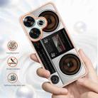 For Xiaomi Poco F6 5G Electroplating Marble Dual-side IMD Phone Case(Retro Radio) - 2