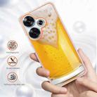 For Xiaomi Poco F6 5G Electroplating Marble Dual-side IMD Phone Case(Draft Beer) - 2