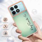 For Xiaomi Poco F6 Pro 5G Electroplating Marble Dual-side IMD Phone Case(Smile) - 2