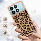 For Xiaomi Poco F6 Pro 5G Electroplating Marble Dual-side IMD Phone Case(Leopard Print) - 2