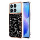 For Xiaomi Poco F6 Pro 5G Electroplating Marble Dual-side IMD Phone Case(Equation) - 1