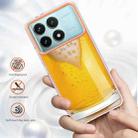 For Xiaomi Poco F6 Pro 5G Electroplating Marble Dual-side IMD Phone Case(Draft Beer) - 2