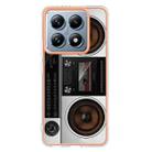 For Xiaomi 14T Electroplating Marble Dual-side IMD Phone Case(Retro Radio) - 3