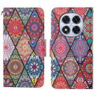 For Redmi Note 14 Pro 5G Colored Drawing Pattern Leather Phone Case(Diamond Totem) - 1