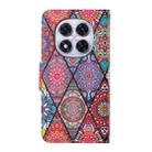 For Redmi Note 14 Pro 5G Colored Drawing Pattern Leather Phone Case(Diamond Totem) - 3