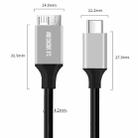 USB-C / Type-C 3.0 to Micro B Mobile Hard Disk Adapter Cable, Length:0.3m - 2