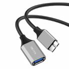 USB 3.0 A Female to Micro B Mobile Hard Disk Adapter Cable, Length:0.2m - 1