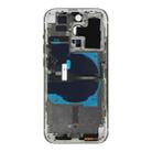 For iPhone 14 Pro Battery Back Cover with Power + Volume Flex Cable + Wireless Charging Module, Version:China Version(Silver) - 3