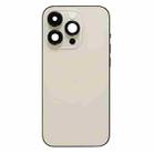 For iPhone 14 Pro Battery Back Cover with Power + Volume Flex Cable + Wireless Charging Module, Version:CE EU Version(Gold) - 2