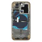 For iPhone 14 Pro Battery Back Cover with Power + Volume Flex Cable + Wireless Charging Module, Version:CE EU Version(Gold) - 3