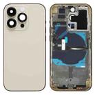 For iPhone 14 Pro Battery Back Cover with Power + Volume Flex Cable + Wireless Charging Module, Version:US Version(Gold) - 1