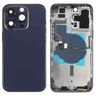 For iPhone 14 Pro Max Battery Back Cover with Power + Volume Flex Cable + Wireless Charging Module, Version:China Version(Purple) - 1