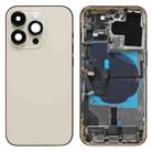For iPhone 14 Pro Battery Back Cover Assembly, Version:US Version(Gold) - 1